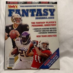 Fantasy Football 2009 Magazine - Blue and Red Cover